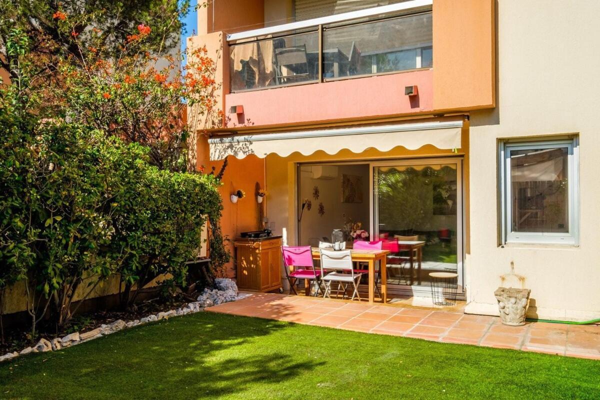 Le Riviera ~ Jardin ~ Parking ~ Climatisation Apartment Cagnes-sur-Mer Luaran gambar