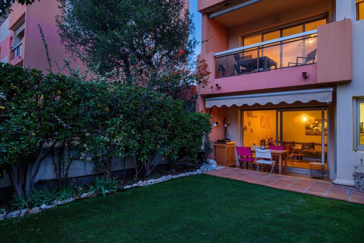 Le Riviera ~ Jardin ~ Parking ~ Climatisation Apartment Cagnes-sur-Mer Luaran gambar
