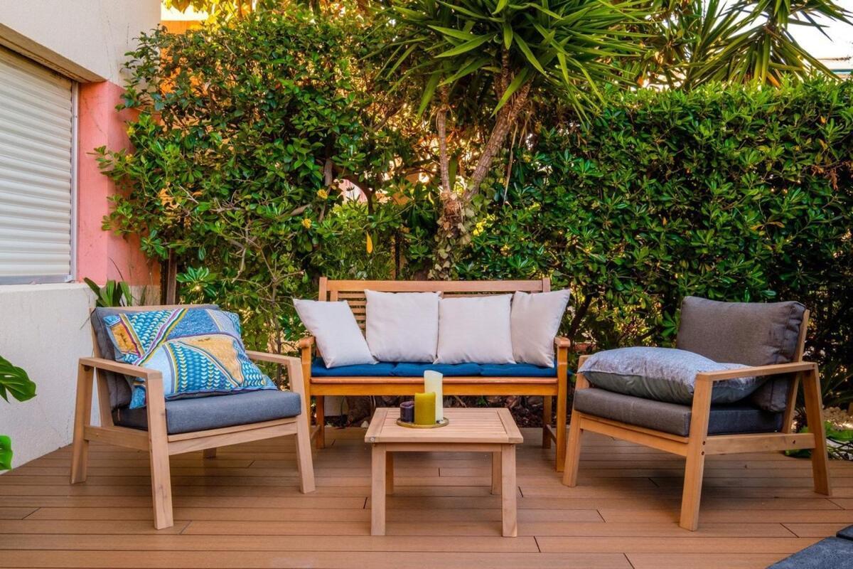 Le Riviera ~ Jardin ~ Parking ~ Climatisation Apartment Cagnes-sur-Mer Luaran gambar